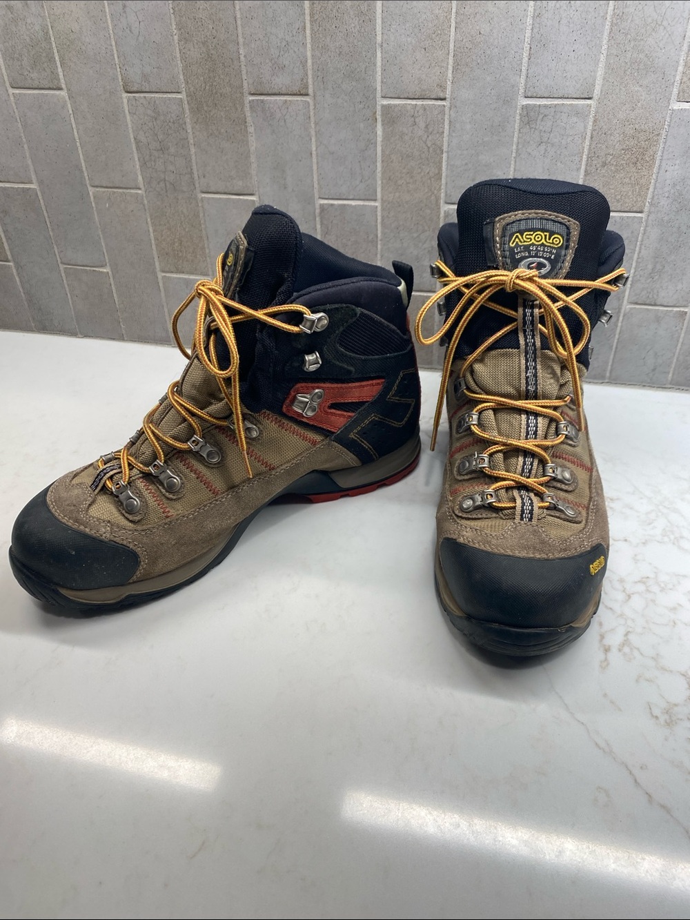 Asolo Gore-Tex Hiking Boots Men’s Size 10 Vibram Suede Leather Backpacking